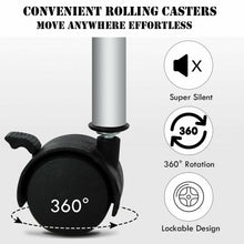 Load image into Gallery viewer, 4 Drawers Shelves Rolling Storage Cart Rack-Black
