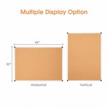 Load image into Gallery viewer, 44" x 32" Cork Notice Pin Board  with Aluminium Frame-2 Pack
