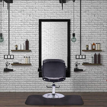 Load image into Gallery viewer, Black Rectangle Barber Salon Floor Mat

