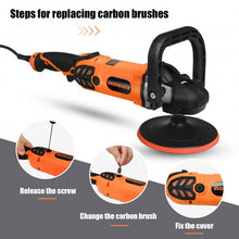 Load image into Gallery viewer, 7"/ 6" 1400W 6 Variable Speed ElectricBuffer Polisher

