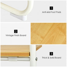 Load image into Gallery viewer, Clothes Rack Free Standing Storage Tower with Metal Frame-Natural
