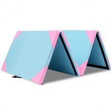 Load image into Gallery viewer, 4' x 10' x 2" Thick Folding Panel Fitness Exercise Gymnastics Mat-Blue
