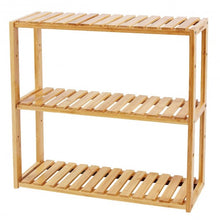 Load image into Gallery viewer, Multifunctional 3 Bamboo Adjustable Utility Storage Stand Rack

