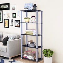 Load image into Gallery viewer, 5-Tier Multi-Functional Storage Shelves Rack Display Bookcase-Coffee
