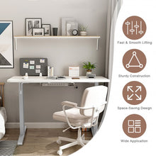 Load image into Gallery viewer, Hand Crank Sit to Stand Desk Frame Height Adjustable Standing Base-Gray
