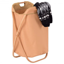 Load image into Gallery viewer, Folding X-Frame Laundry Hamper Clothes Storage Basket

