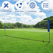 Load image into Gallery viewer, Portable 17'x5' Badminton Training Net with Carrying Bag
