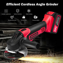 Load image into Gallery viewer, 20V Cordless Angle Grinder w/ 4.0Ah Lithium-Ion Battery &amp; Charger
