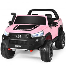 Load image into Gallery viewer, 24V Licensed Toyota Hilux Ride On Truck Car 2-Seater 4WD with Remote Pink
