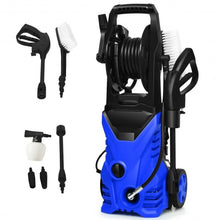 Load image into Gallery viewer, 1800W 2030PSI Electric Pressure Washer Cleaner with Hose Reel-Blue
