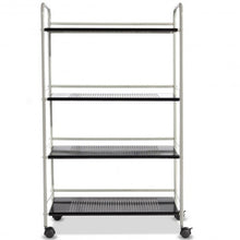 Load image into Gallery viewer, 4 Tiers Rolling Storage Cart Utility Trolley
