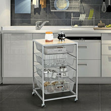 Load image into Gallery viewer, 4 Drawer Mesh Shelves Basket Utility Heavy Duty Storage Organizer
