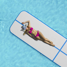 Load image into Gallery viewer, 13' x 3' Inflatable Gymnastic Air Mat with Electric Pump Joinable-Blue
