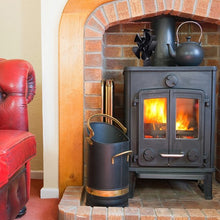 Load image into Gallery viewer, 4 Blades Fireplace Stove Fan Fuel Saving Eco USB
