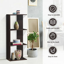 Load image into Gallery viewer, 3-tier Freestanding Decorative Storage Wooden Bookcase
