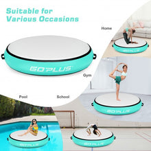 Load image into Gallery viewer, 40" Inflatable Round Gymnastic Mat Tumbling Floor Mat with Electric Pump-Green
