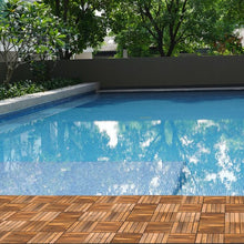 Load image into Gallery viewer, 11 PCS 12" x 12" Interlocking Wood Deck Tiles Patio Pavers Floor
