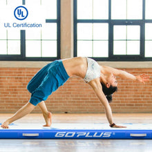 Load image into Gallery viewer, 10 ft Inflatable Gymnastic Tumbling Mat with Electric Pump-Blue
