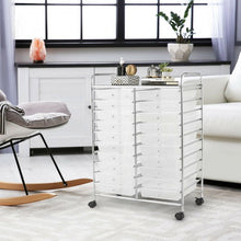 Load image into Gallery viewer, 20 Drawers Storage Rolling Cart Studio Organizer-Clear
