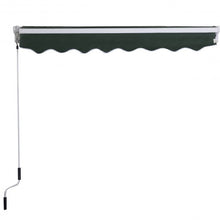 Load image into Gallery viewer, Manual Patio 8.2'×6.5' Retractable Deck Awning Sunshade Shelter Canopy Outdoor-Green
