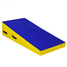 Load image into Gallery viewer, Folding Incline Mat Slope Cheese Gymnastics Gym Exercise Yellow
