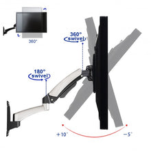 Load image into Gallery viewer, 51 lbs TV Wall Mount Hydraulic Arm Adjustable Monitor Bracket-Silver
