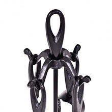 Load image into Gallery viewer, 5 pcs Stylish Black Iron Fireplace Tools Set
