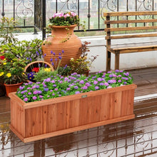 Load image into Gallery viewer, 3' x 3" Wooden Decorative Planter Box for Garden Yard and Window
