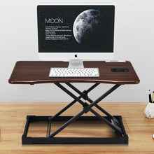 Load image into Gallery viewer, Height Adjustable Standing Computer Desk-Brown
