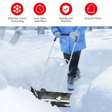 Load image into Gallery viewer, Dual Rolling Snow Pusher w/ 6" Wheels &amp; Adjustable Handle
