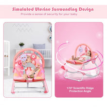 Load image into Gallery viewer, Adjustable Toddler Swing Bouncer &amp; Rocker-Pink
