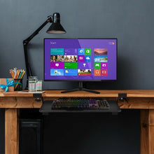 Load image into Gallery viewer, Keyboard Tray Under Desk Clamp-On Retractable Platform Computer Drawer
