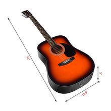 Load image into Gallery viewer, Sonart 41" 6 Strings Acoustic Folk Guitar-Sun
