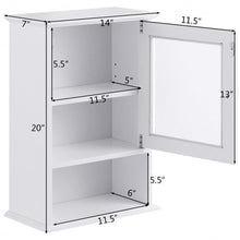 Load image into Gallery viewer, Bathroom Wall Mounted Adjustable Hanging Storage Medicine Cabinet
