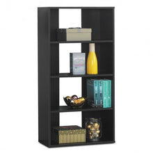 Load image into Gallery viewer, 4-tier Bookcase One Fixed and Three Adjustable Shelves
