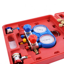 Load image into Gallery viewer, A/C Manifold Gauge Set R134A Refrigeration Kit Brass Auto Serivice Kit
