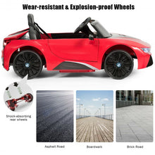 Load image into Gallery viewer, 12V Licensed BMW I8 Kids Ride On Car-Red
