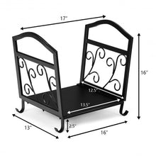 Load image into Gallery viewer, Fireplace Log Holder Iron Indoor Firewood Rack
