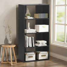 Load image into Gallery viewer, 4-tier Bookcase One Fixed and Three Adjustable Shelves
