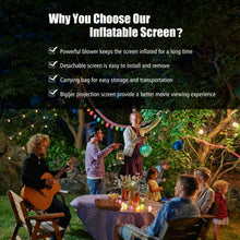 Load image into Gallery viewer, Inflatable Outdoor Movie Projector Screen with Blower-14'
