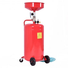 Load image into Gallery viewer, 20 Gallon Waste Oil Drain Capacity Tank Air Operate Drainer Portable Wheel Hose
