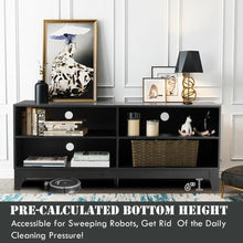 Load image into Gallery viewer, 58" Modern Entertainment Media Center Wood TV Stand-Black
