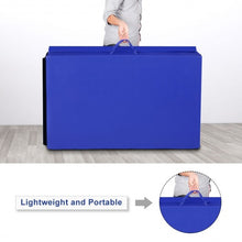 Load image into Gallery viewer, 4'x10'x2" Thick Folding Panel Gymnastics Mat-Blue
