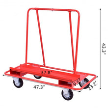 Load image into Gallery viewer, Handling Heavy Duty Sheetrock Sheet Panel Service Cart
