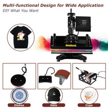 Load image into Gallery viewer, 6 in 1 Digital Transfer Heat Press Machine
