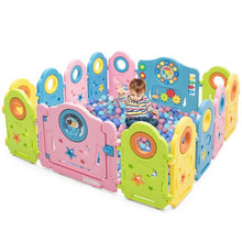 Load image into Gallery viewer, 14 Panel Kids Activity Center Baby Playpen with Gate
