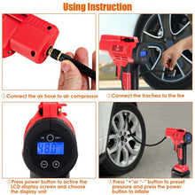 Load image into Gallery viewer, 12V Portable Cordless Tire Inflator Air Compressor
