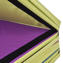 Load image into Gallery viewer, 4' x 10' x 2" Multi-Colors Folding PU Panel Gymnastics Mat
