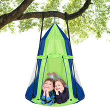 Load image into Gallery viewer, Kids Hanging Chair Swing Tent Set-Green
