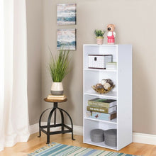 Load image into Gallery viewer, 4 Tier Open Shelf  Storage Display Cabinet-White

